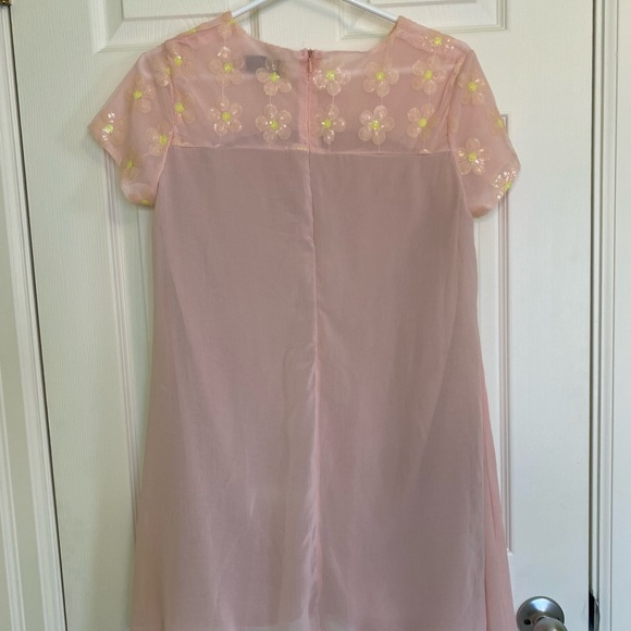 πHPπ Pink Boohoo dress with lime daisies - Picture 4 of 5